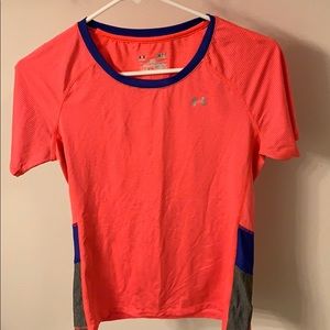Neon under armor workout T-shirt